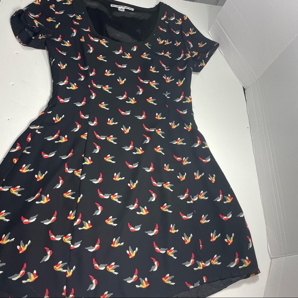 Brooklyn Industries Bird Print Mini Dress Medium - Picture 9 of 10